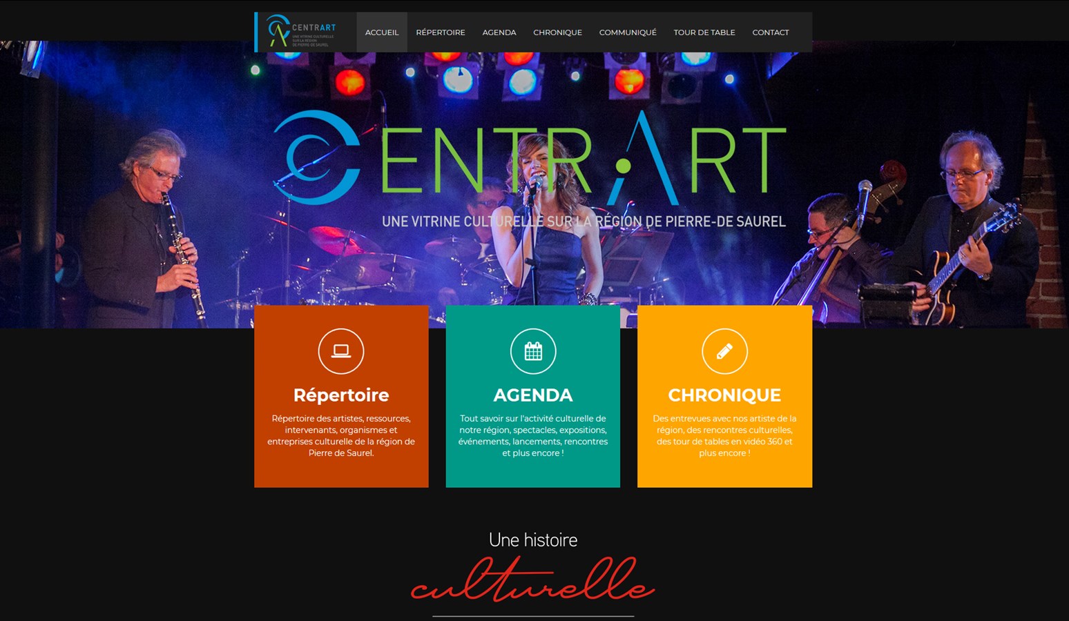Site CentrArt: une nouvelle vitrine sur la région Pierre-de-Saurel