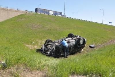 Un accident spectaculaire fait un blessé sur la 640