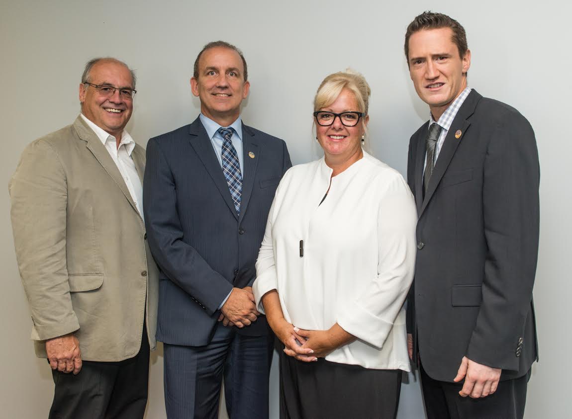 Mario Laframboise, Claude Surprenant, Sylvie D'Amours et Benoît Charette