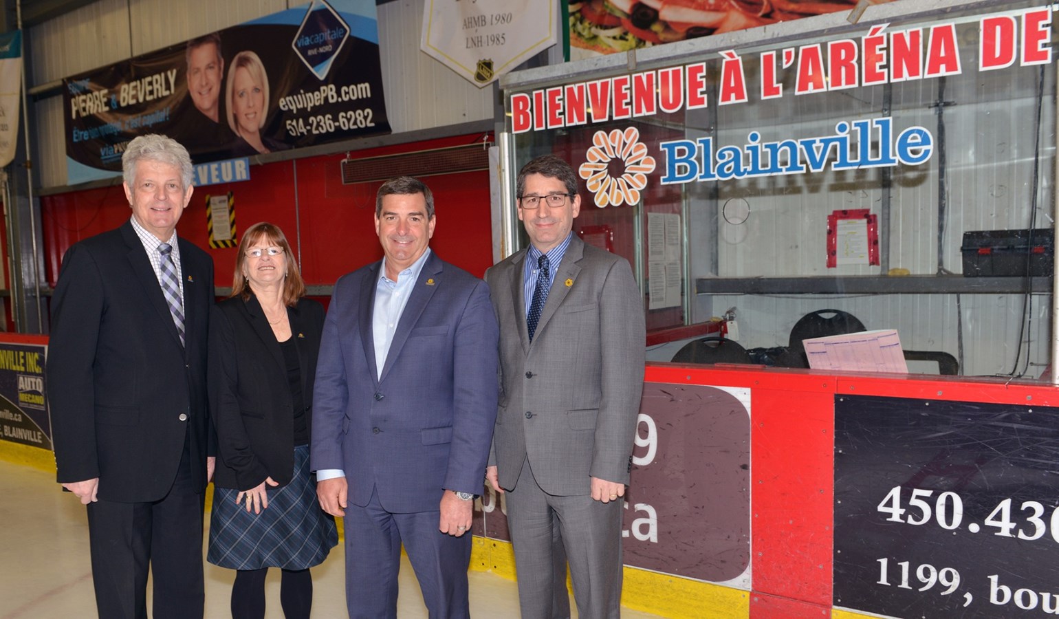 Réfrigération de l’aréna : la Ville de Blainville obtient 700 000 $ du gouvernement du Québec