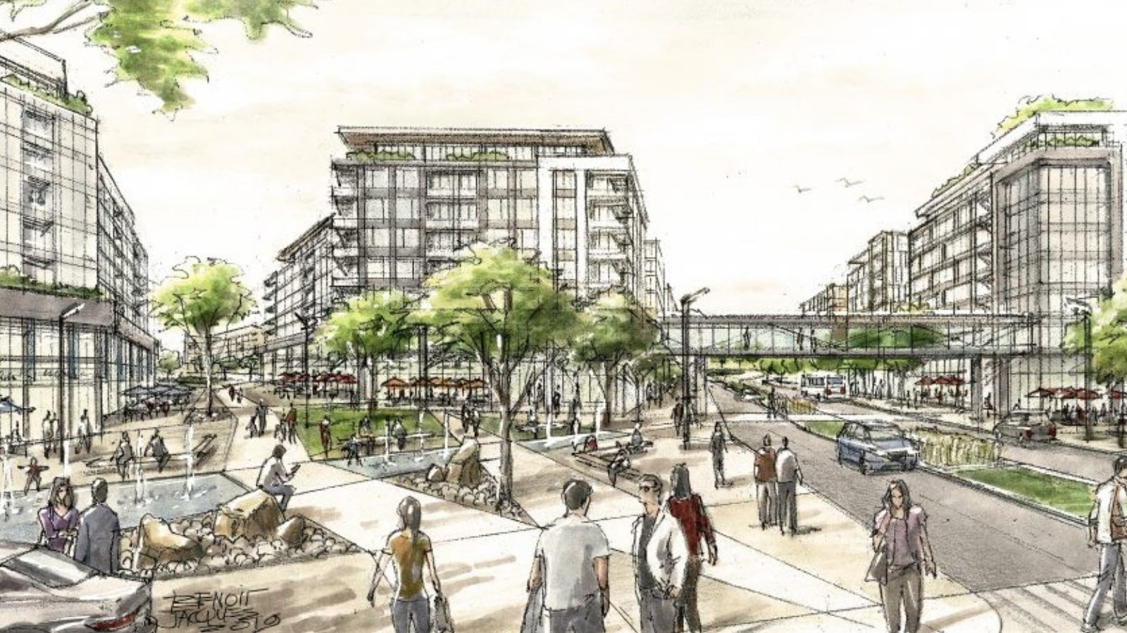 La CCITB en faveur du projet immobilier Le Quartier - Forestia 