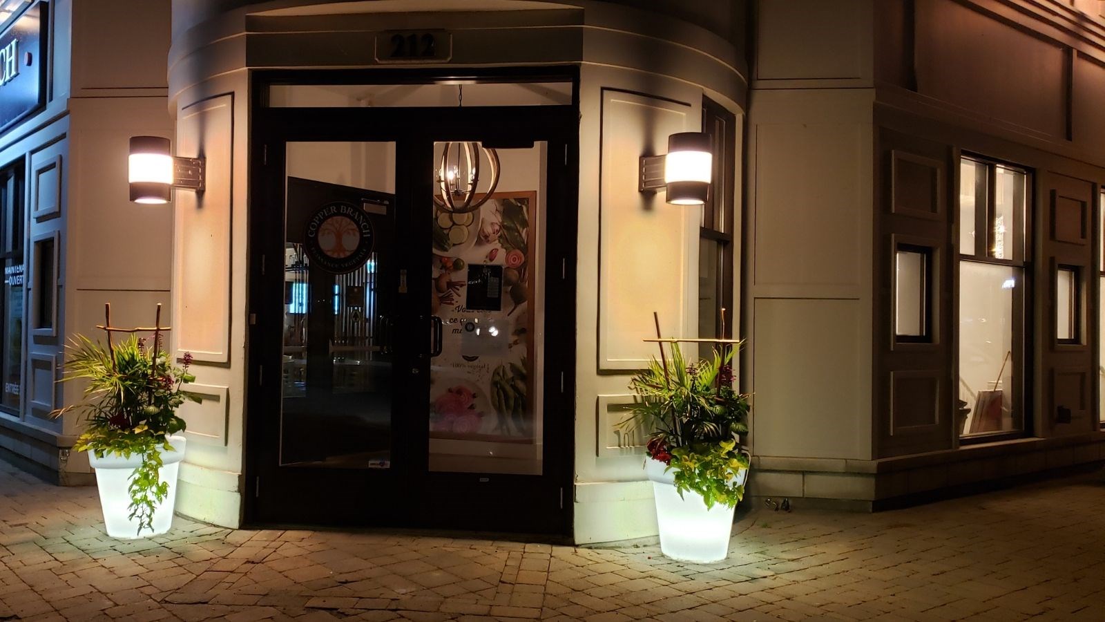 Des artères commerciales illuminées à Rosemère