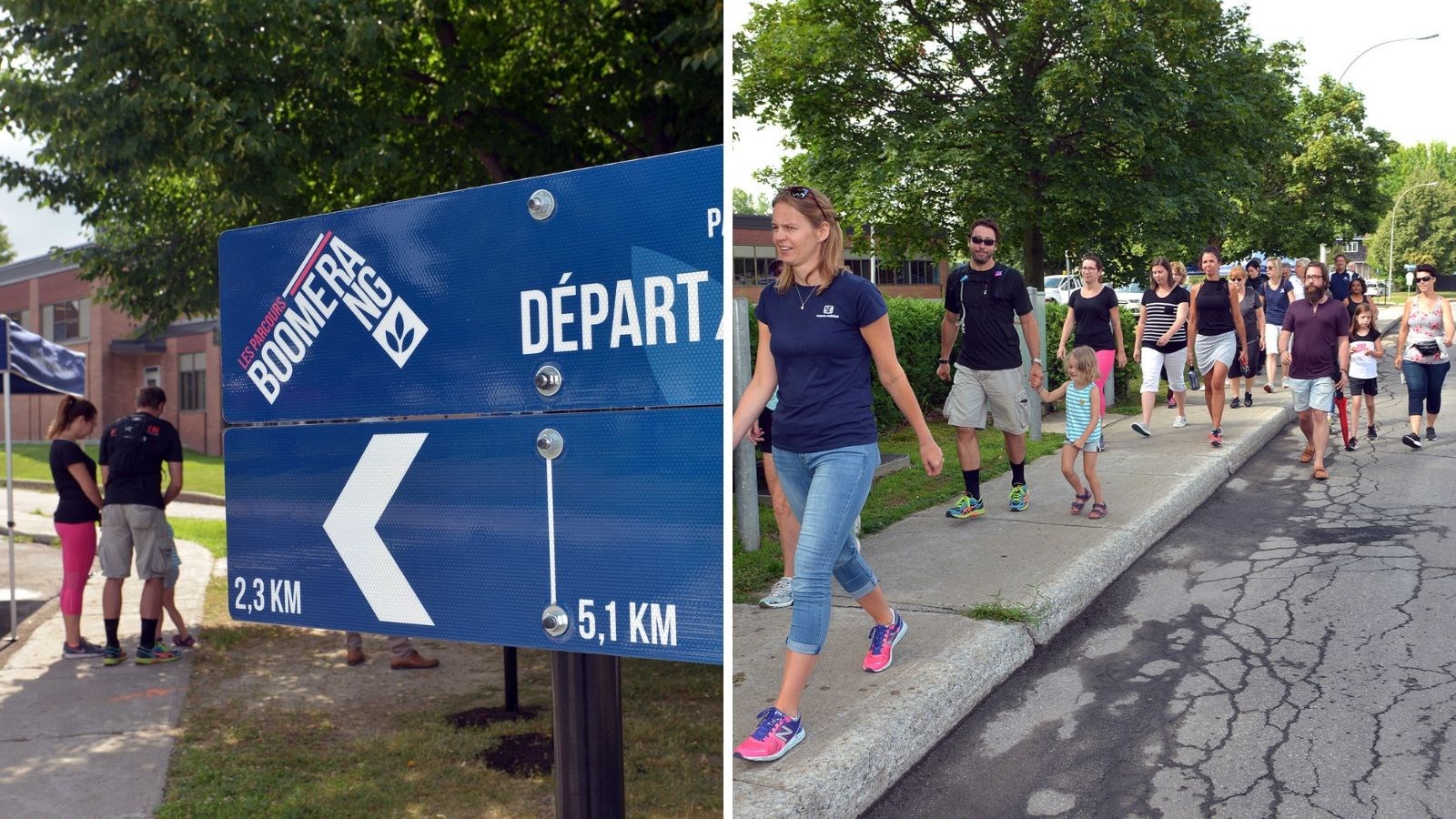 Mettez-vous en marche en suivant les parcours Boomerang! 