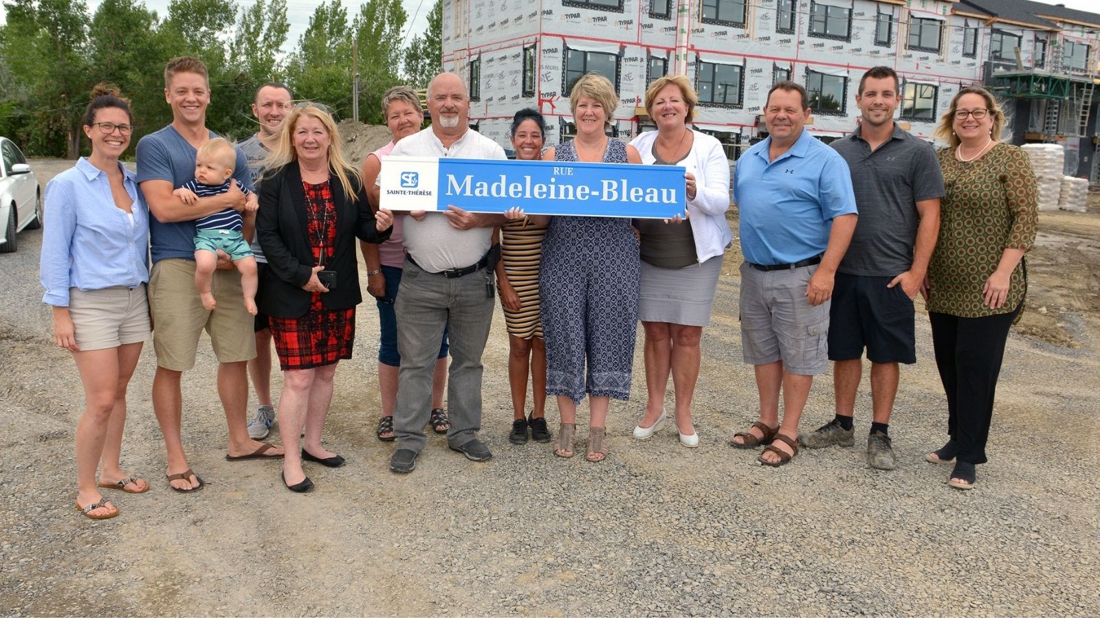 Inauguration de la rue Madeleine-Bleau à Sainte-Thérèse 