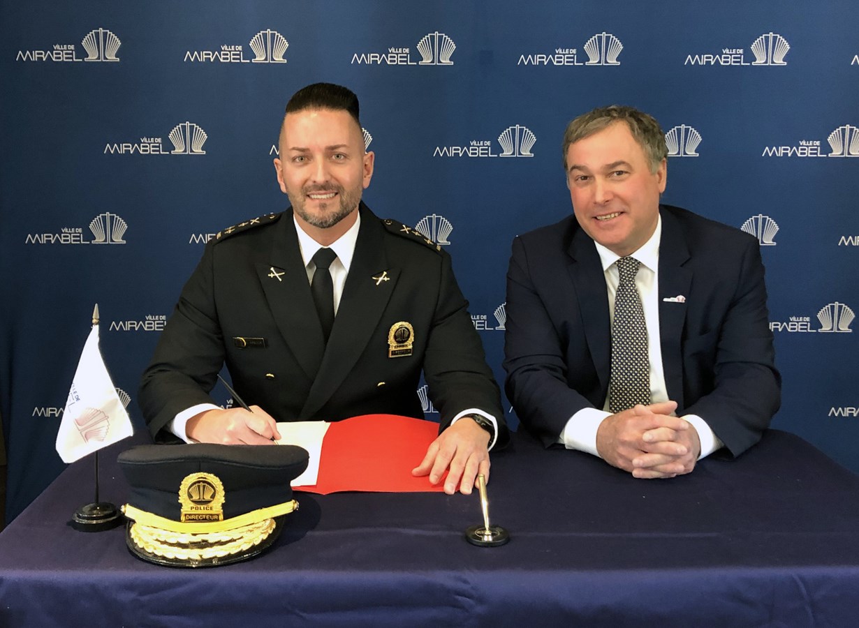 Le plus jeune directeur de police nommé à la Ville de Mirabel