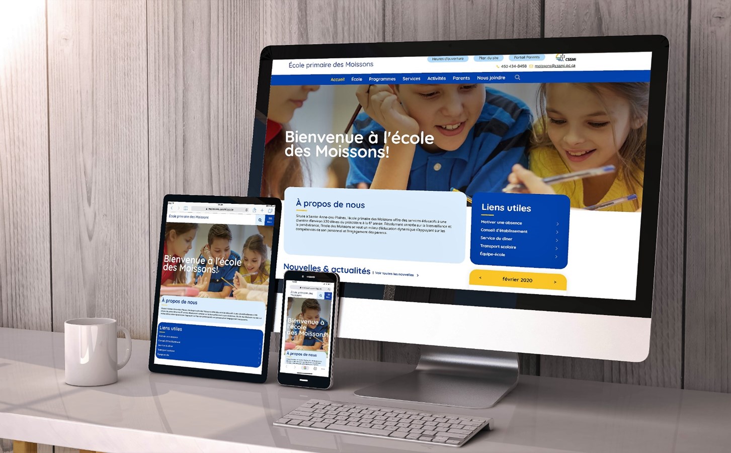 La CSSMI renouvelle les 79 sites web de ses  écoles et de ses centres