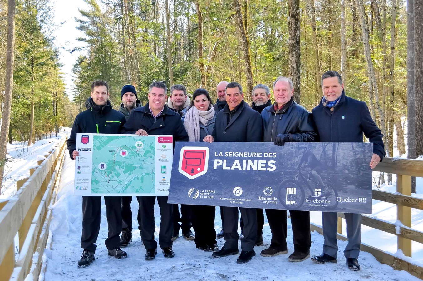 Piste cyclable interrégionale: la Seigneurie des Plaines façonne son image