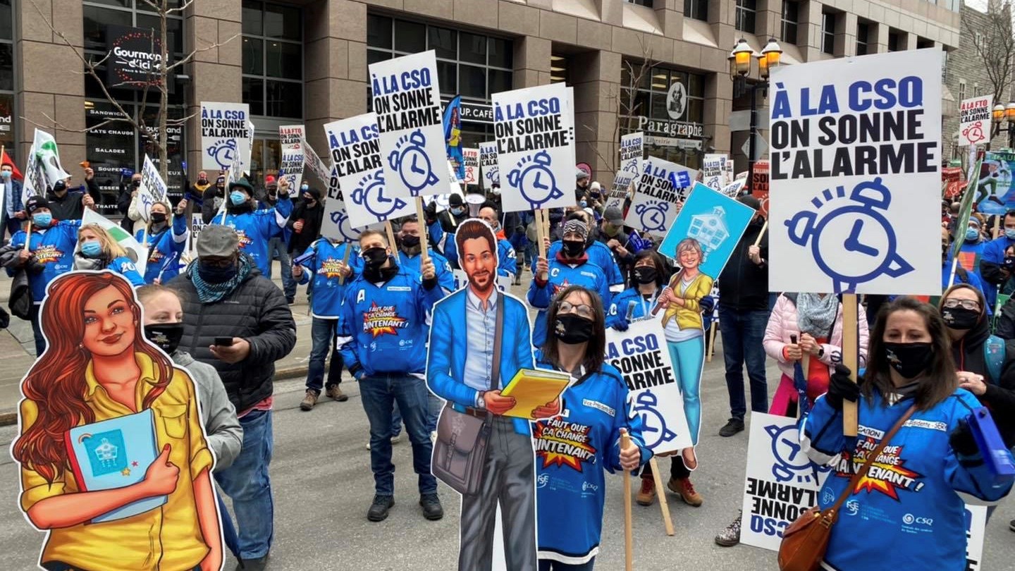 La FSE-CSQ et l’APEQ annoncent un premier mouvement de grève pour les enseignants