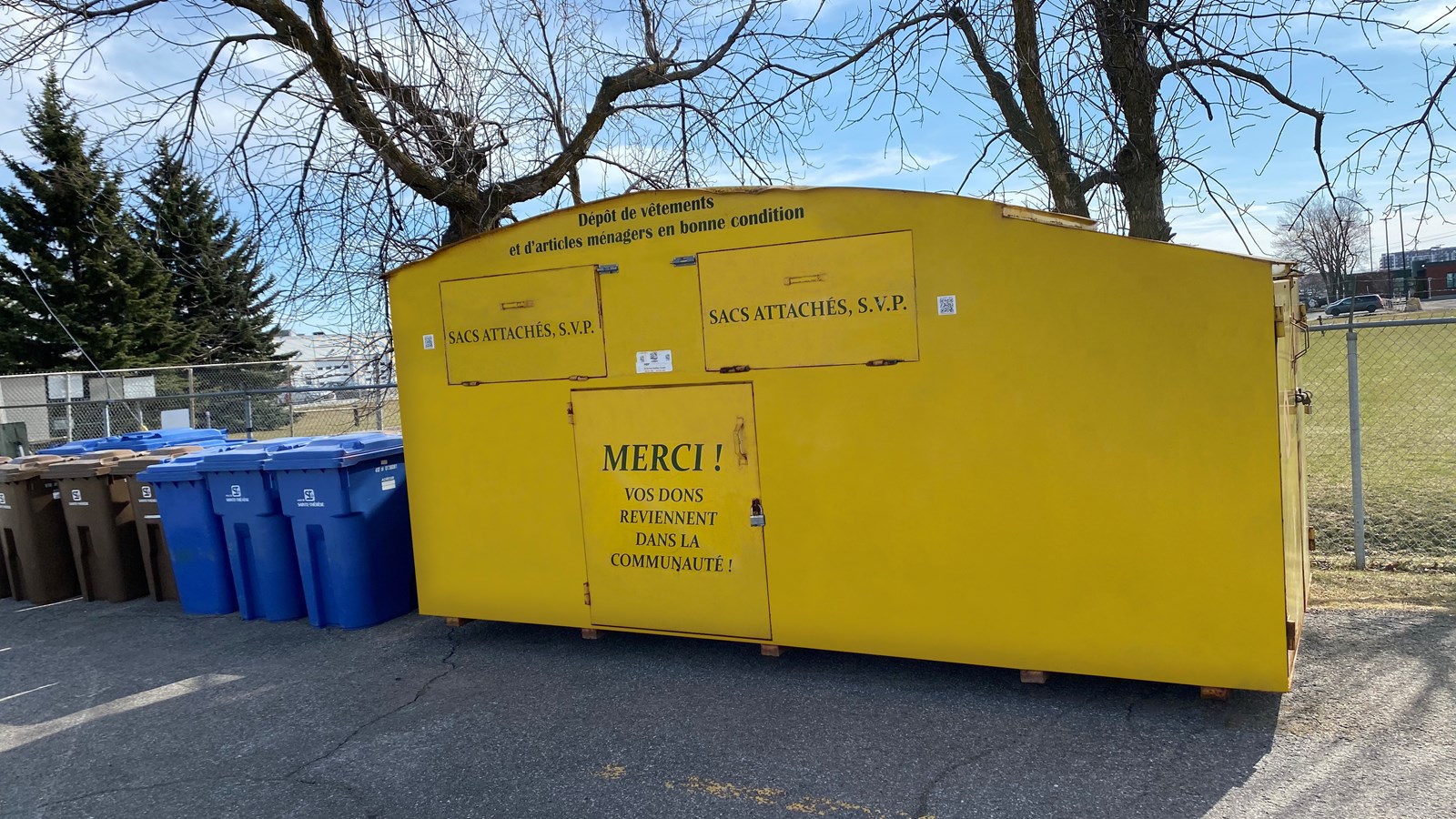 Relocalisation de la boîte de dons de l’organisme Dépanne-Tout