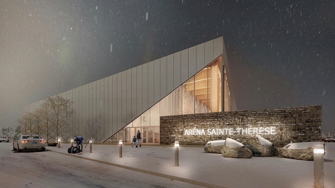 Esquisse préliminaire du futur aréna