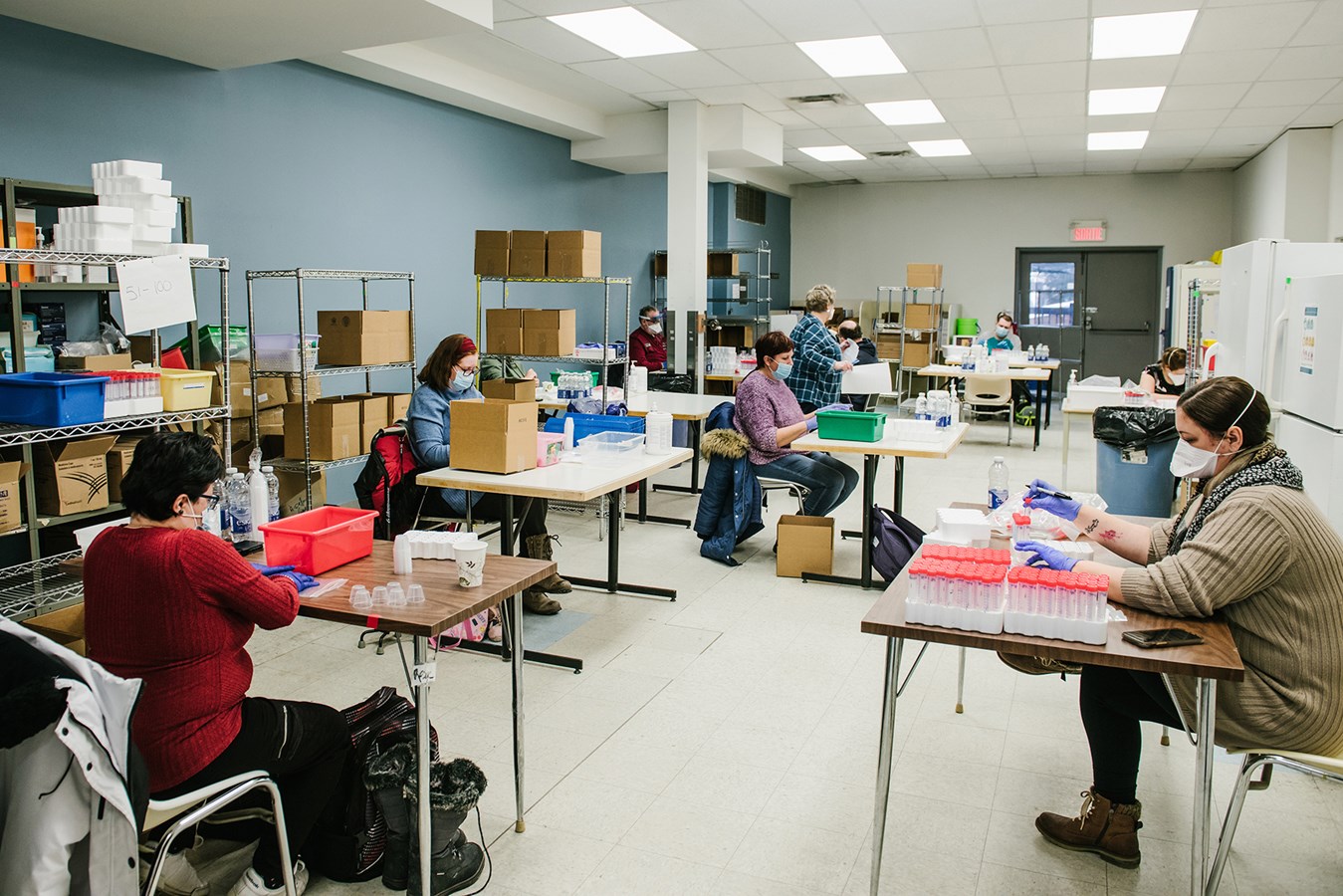 Les stagiaires du programme Intégration Travail.