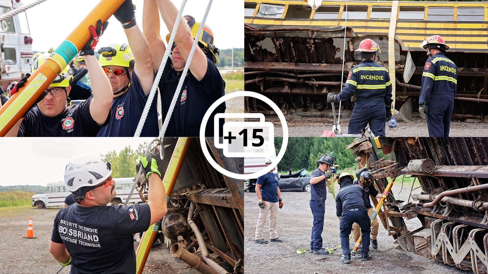 Les pompiers de Boisbriand participent à une formation unique