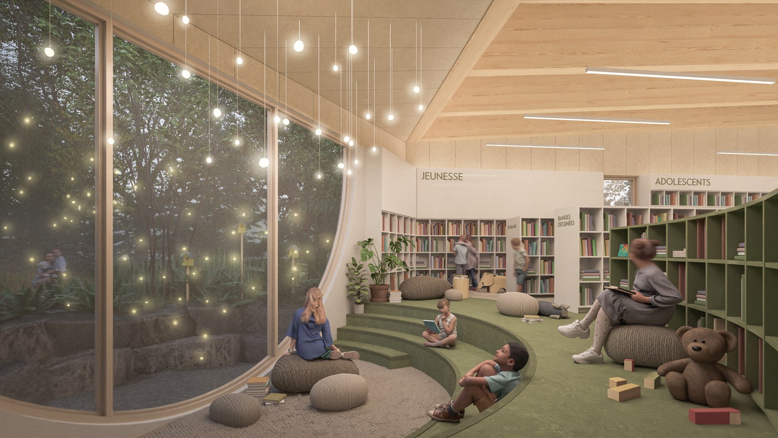 Dévoilement de la nouvelle bibliothèque de Saint-Colomban