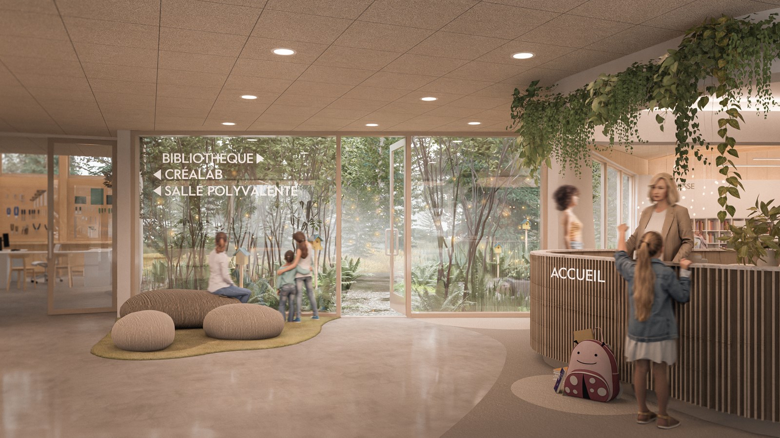 Dévoilement de la nouvelle bibliothèque de Saint-Colomban
