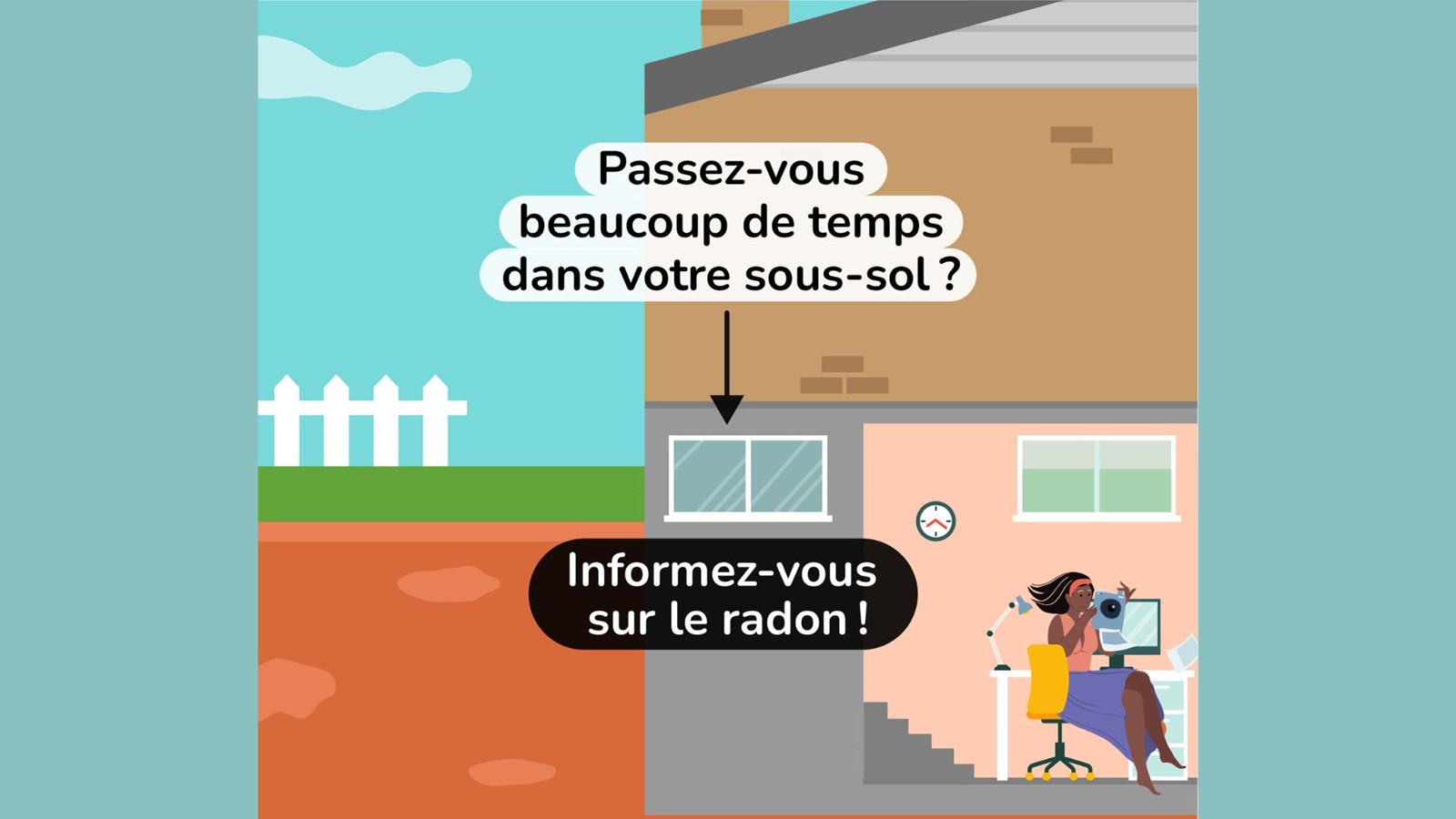 Le radon est invisible, inodore et impossible à détecter par les sens.