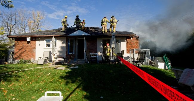 Un incendie force le déménagement temporaire d'une famille