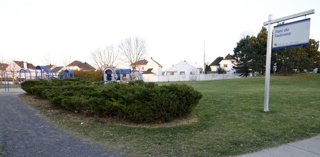 Pas d’école dans le parc du Faubourg