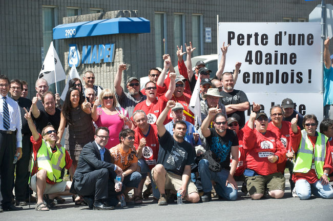Manifestation des employés de Mapei : la grève dure depuis un an