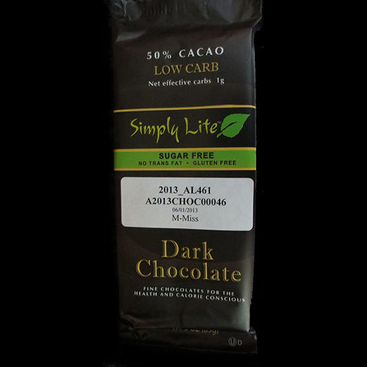 Rappel de chocolat noir Simply Lite