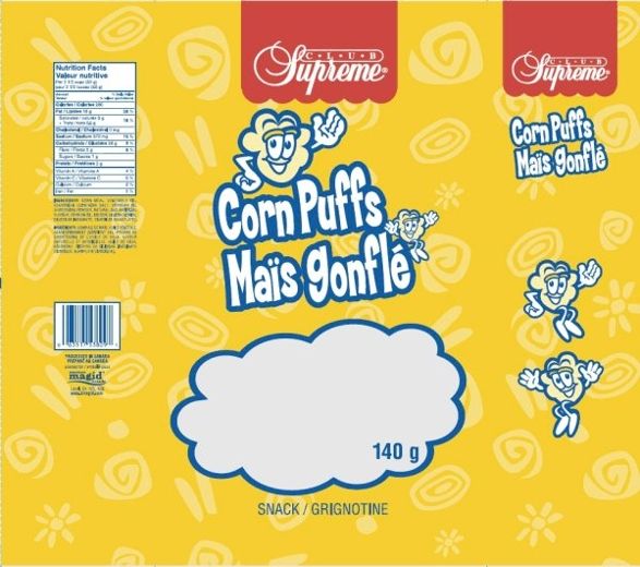 Présence non déclarée de lait : rappel de grignotines mal étiquetées
