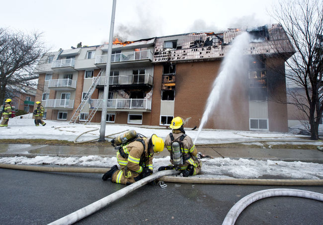 Incendie majeur dans un immeuble à logements de Duvernay
