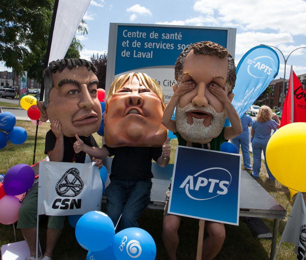Le personnel de la santé dénonce les coupes de 12 M $