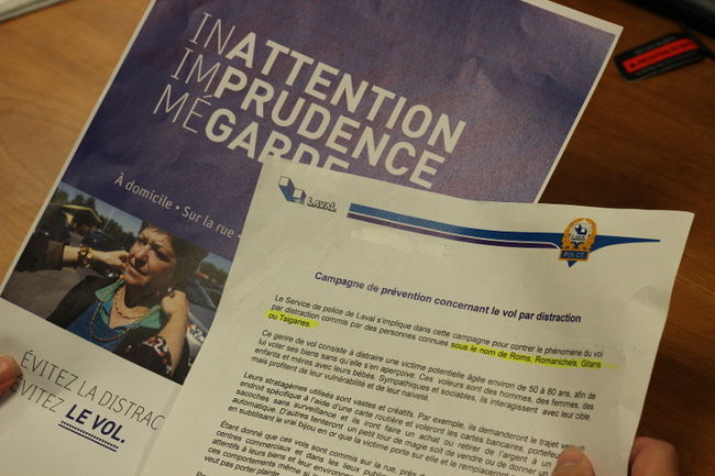 Campagne de prévention de la police de Laval: du profilage racial contre les Roms?