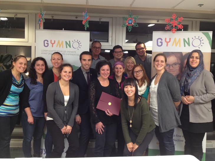 L'organisme GymnO Laval, finaliste régional du Prix À part entière 2014 
