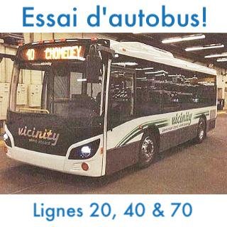 La STL met à l'essai un autobus de 27,5 pieds