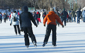 Les patinoires extérieures sont ouvertes