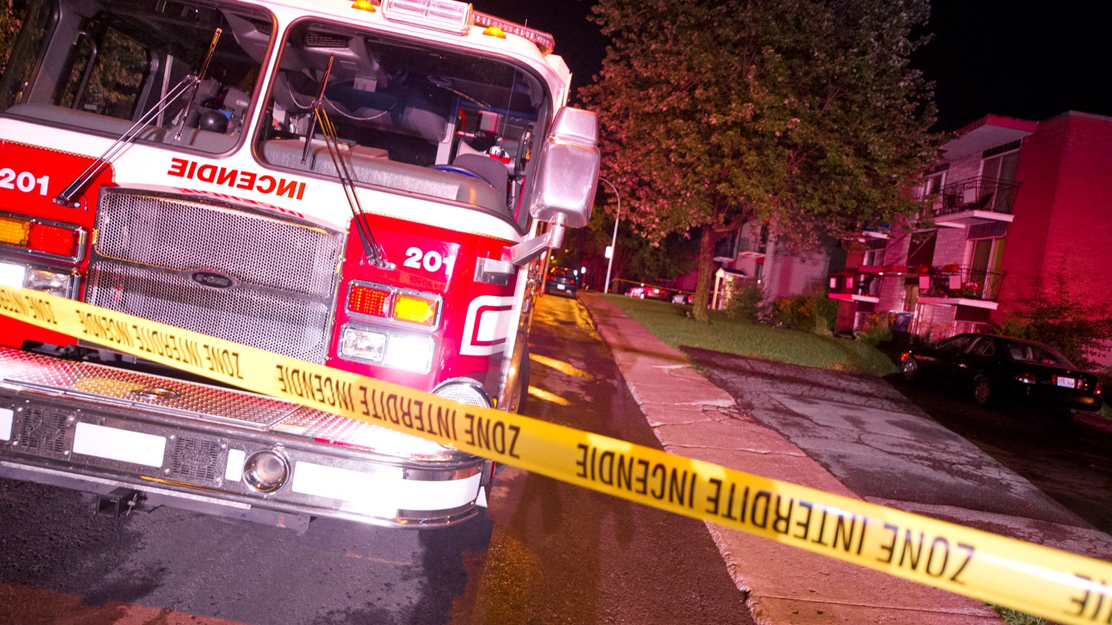 Incendie dans un bâtiment résidentiel de Pont-Viau