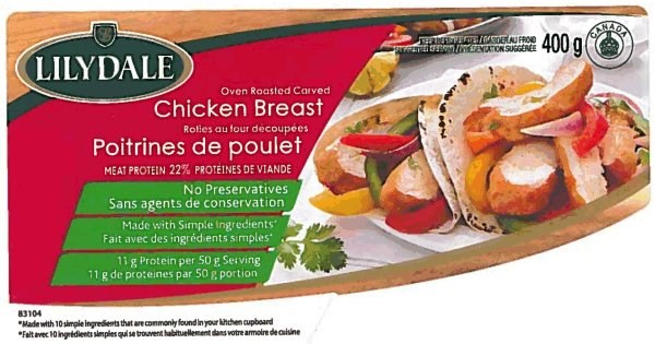 Lilydale annonce un vaste rappel volontaire de Poitrines de poulet découpées et de Poitrines de dinde tranchées