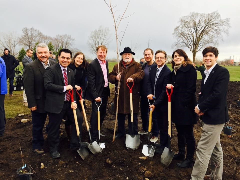 Première plantation pour la Forêt du 50e