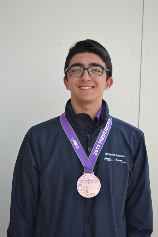 Jayson Mtanos, étudiant de l’école secondaire Saint-Maxime.
