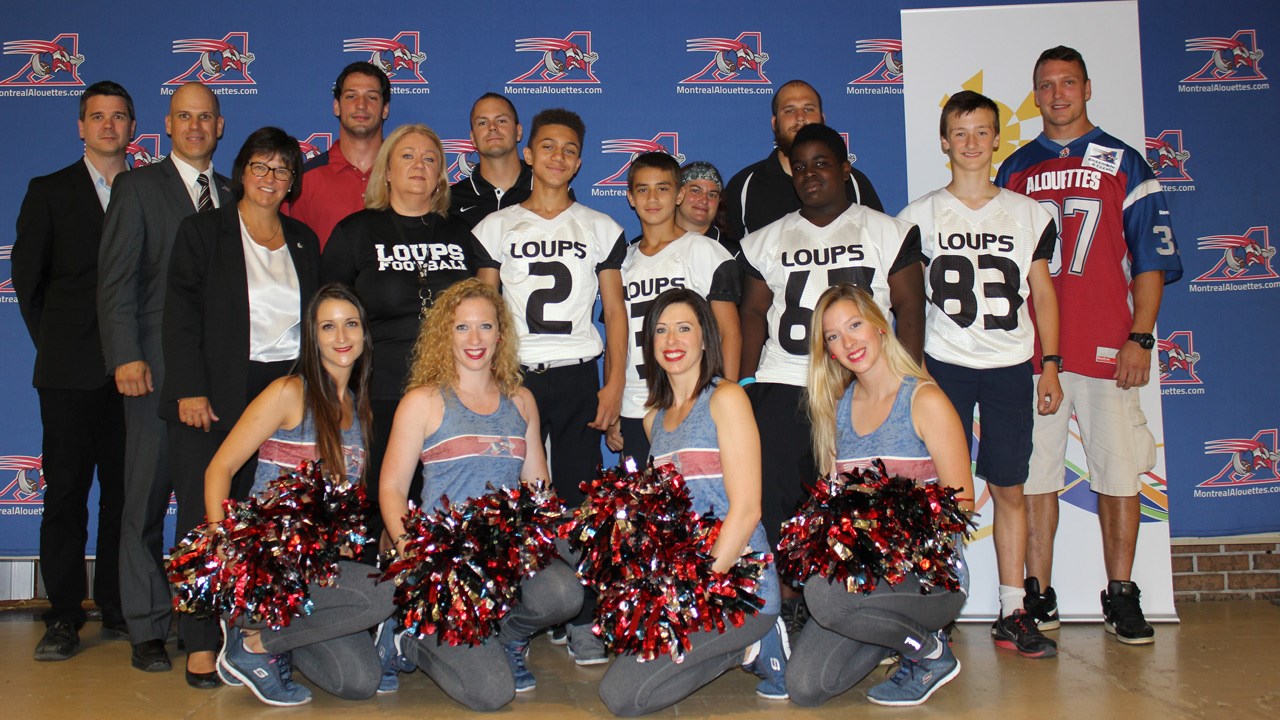 Les Alouettes de Montréal s'associent avec la Commission scolaire de Laval pour encourager la persévérance scolaire