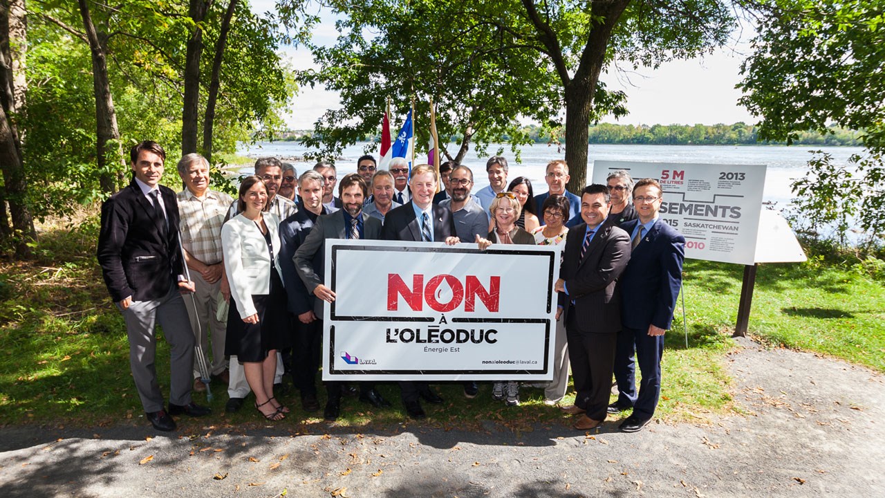 La Ville de Laval s'oppose au projet Énergie Est