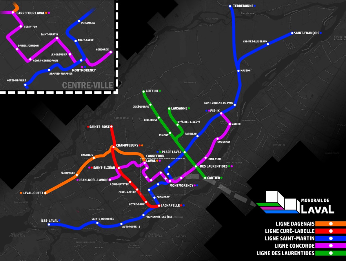 Un candidat à la mairie de Laval propose un réseau de monorail 