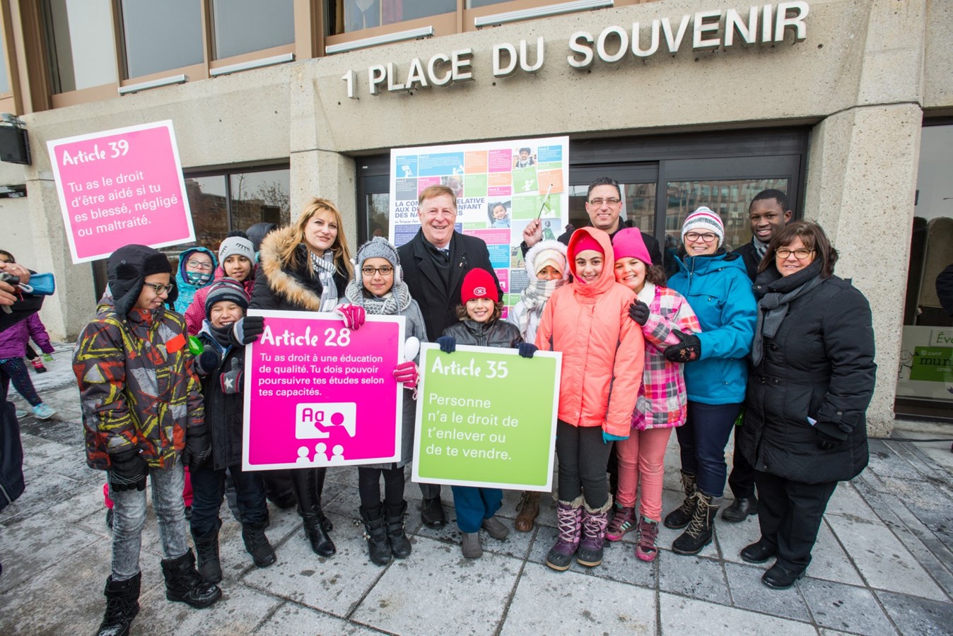 1200 petits marcheurs soulignent la Journée internationale des droits de l’enfant à Laval