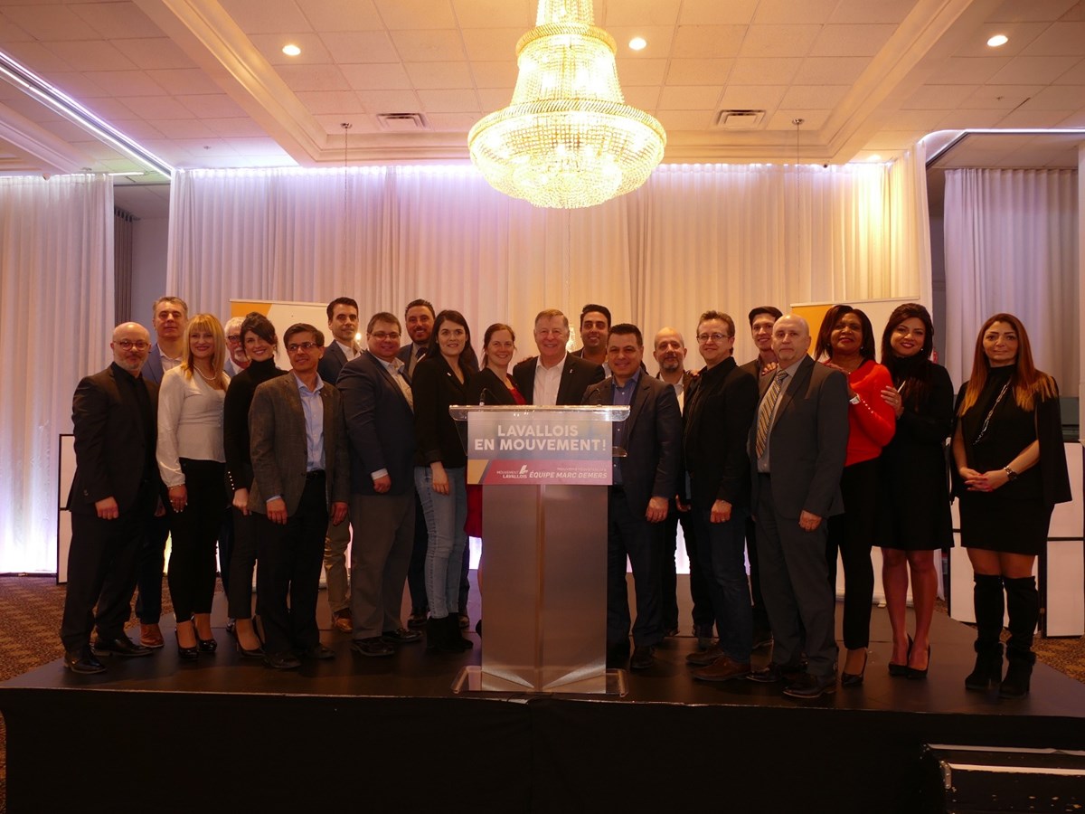 « Merci à tous les citoyens impliqués qui ont rendu notre réélection  possible » - Marc Demers