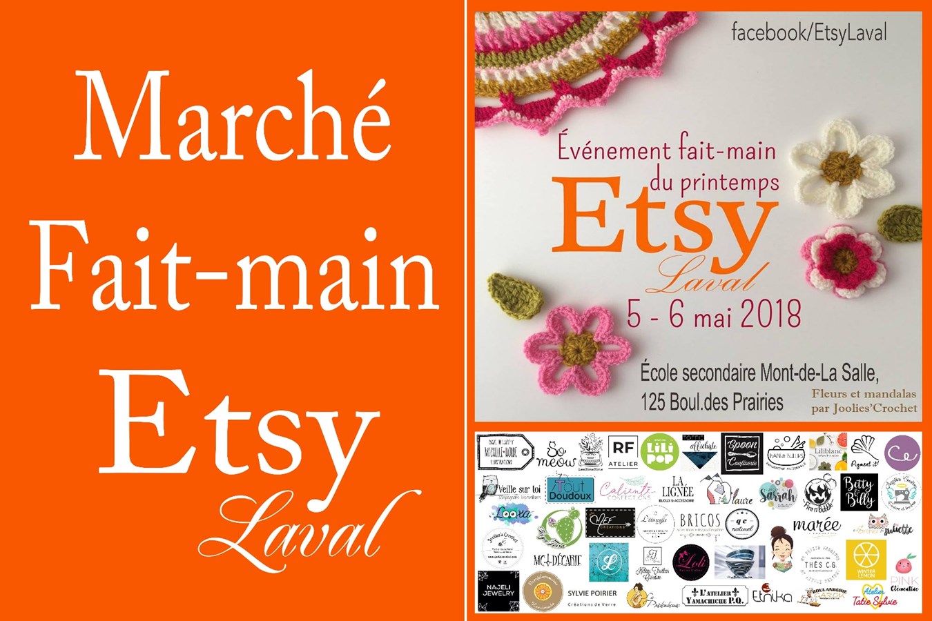 L'événement Fait-Main Etsy Laval se tiendra les 5 et 6 mai prochains