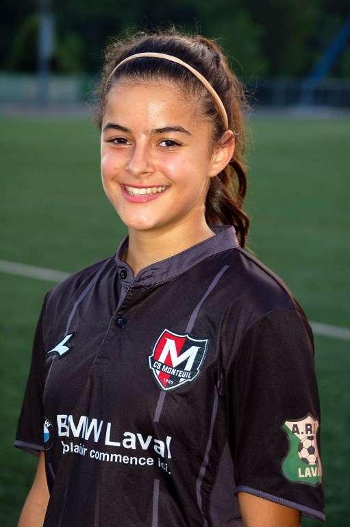 La jeune joueuse Jasmine Victoria Anes-Guerber a marqué les 2 buts menant le CS Monteuil à la victoire