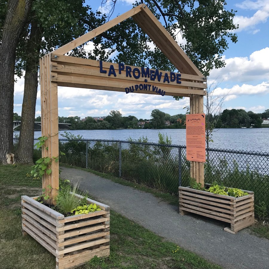 Une installation éphémère anime la Promenade Pont-Viau tout l’été