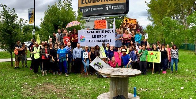 Des candidats et candidates de Québec Solidaire soutiennent la Marche du FRAPRU