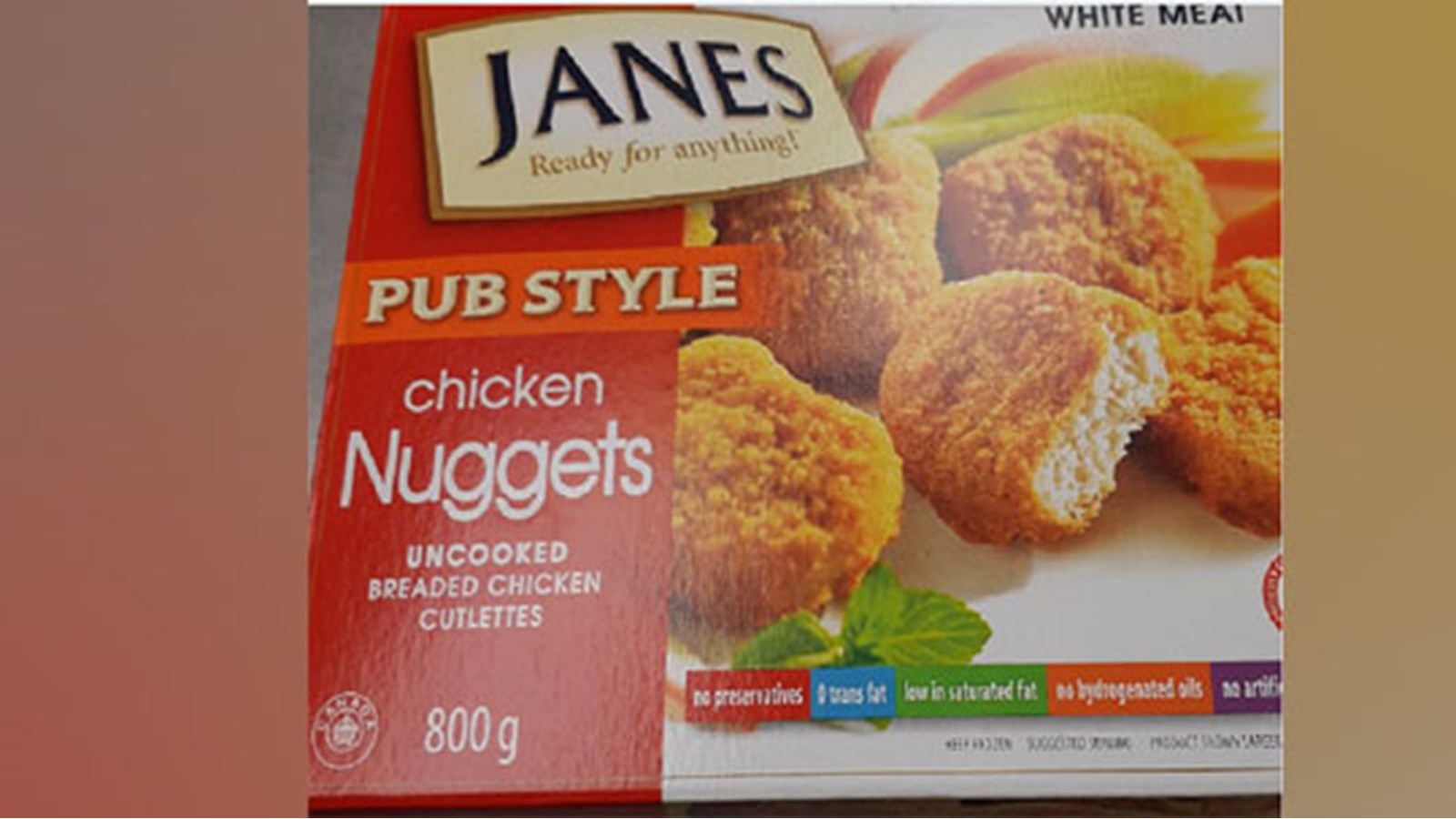 Rappel de pépites de poulet de marque Janes en raison de la bactérie Salmonella 