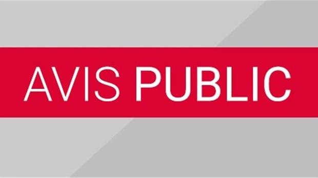 Avis de clôture d'inventaire