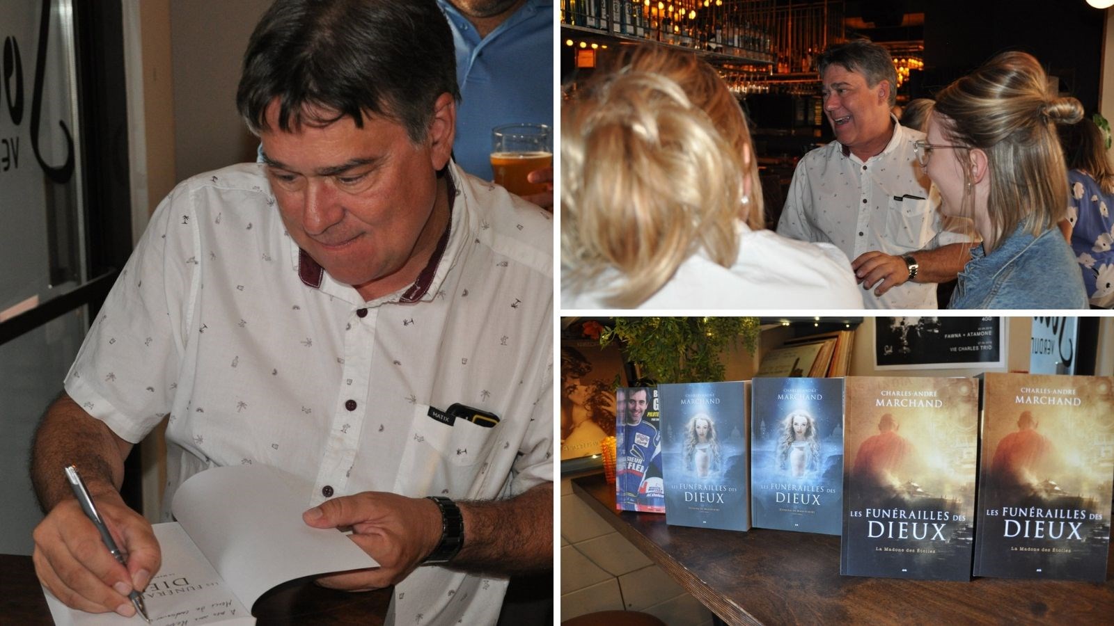 Lancement du livre « Les funérailles des Dieux - La Madone des étoiles » de Charles-André Marchand 