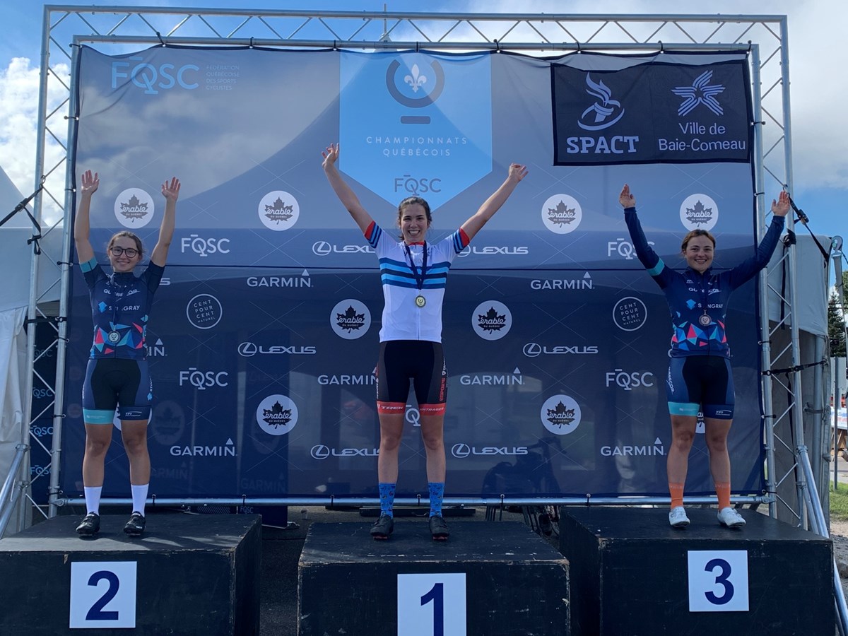 Championnats québécois de cyclisme: deux athlètes lavallois se distinguent