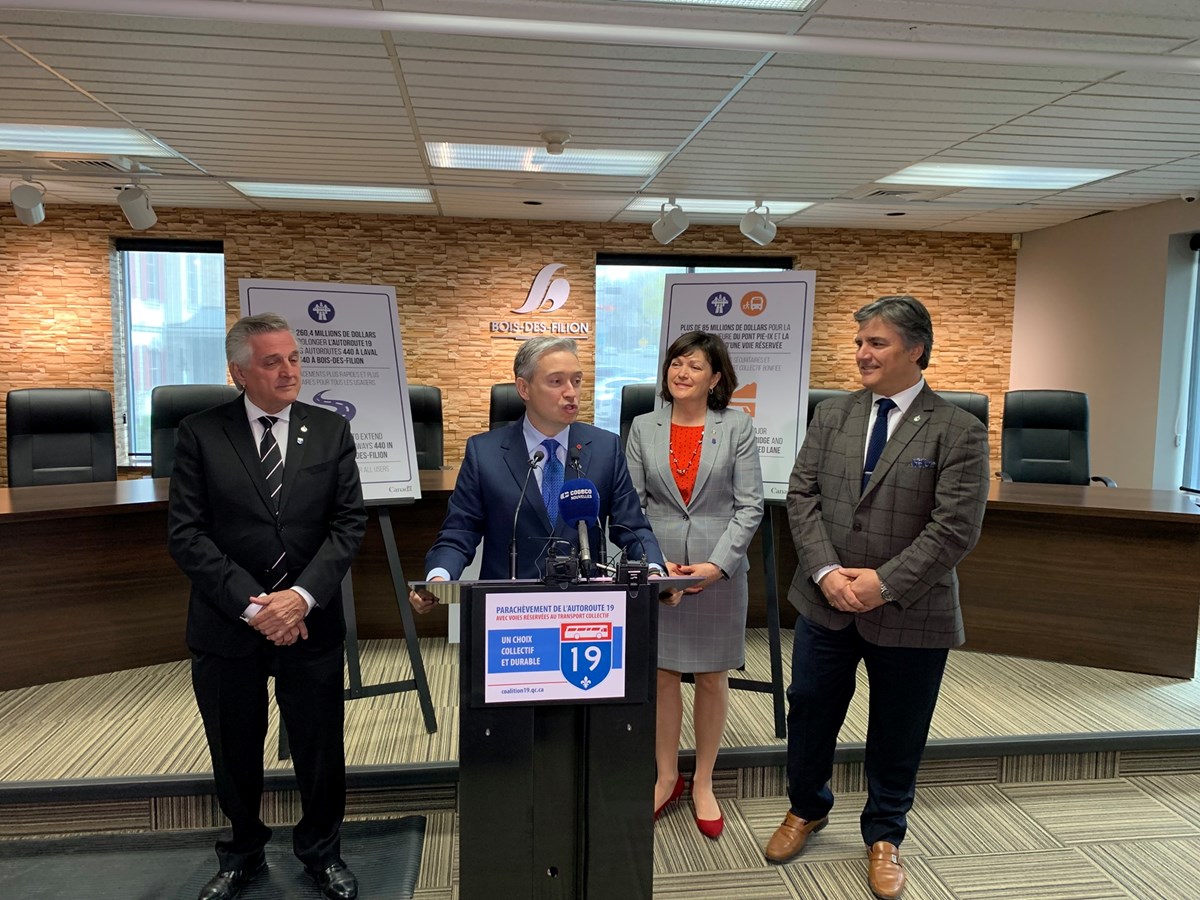 Investissement fédéral majeur pour prolonger l’autoroute 19