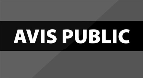 Avis public de notification