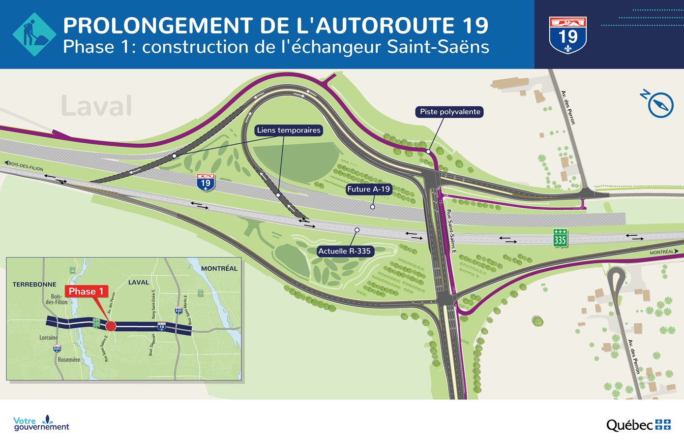 Prolongement de l’autoroute 19: les travaux sont lancés